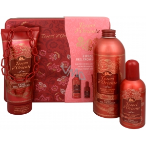 Tesori d Oriente Fiore del Dragone parfümiertes Wasser 100 ml + Duschgel 250 ml + Badeschaum 500 ml, für Frauen Geschenkset Tesori d Oriente Fiore del Dragone parfümiertes Wasser 100 ml + Duschgel 250 ml + Badeschaum 500 ml, für Frauen Geschenkset