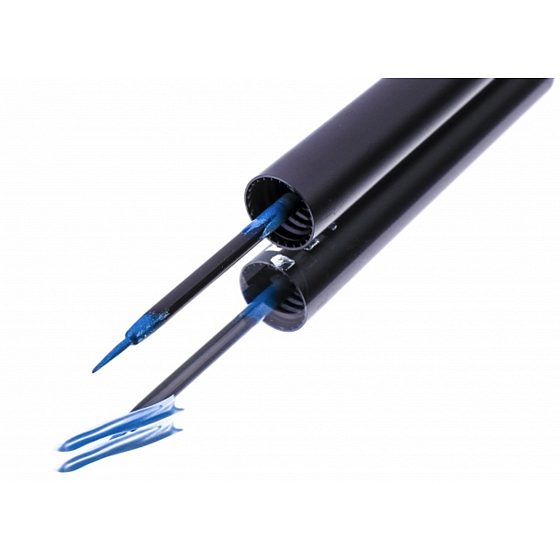 HairPlus FacEvolution Nährstoffreiche schnell trocknende flüssige Eyeliner mit Wachstumsserum Blau 1,5 ml