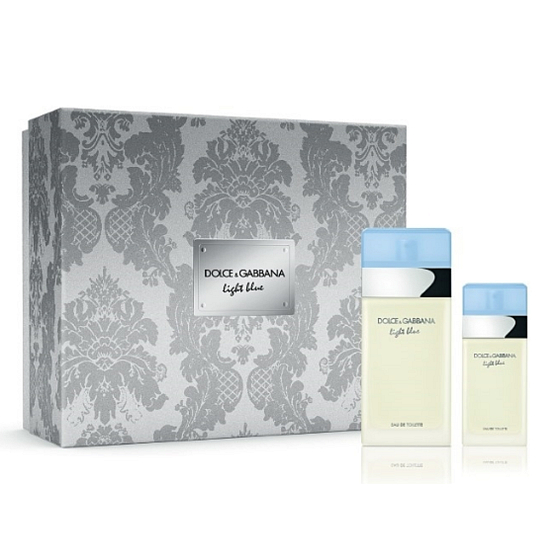 Dolce & Gabbana Hellblaues Eau de Toilette für Frauen 100 ml + Eau de Toilette 25 ml, Geschenkset