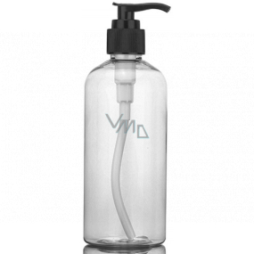 Transparente Plastikflasche mit 200 ml Spender
