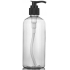 Transparente Plastikflasche mit 200 ml Spender