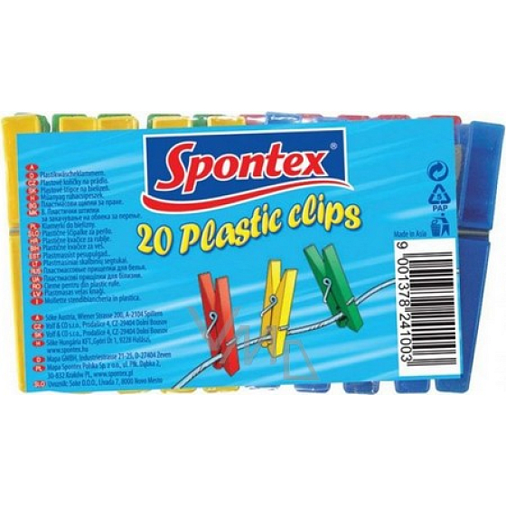 Spontex Plastic Plastic Wäscheklammern 20 Stück