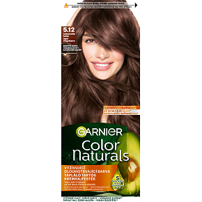 Garnier Color Naturals Creme Haarfarbe, 5.12 Eisiges Hellbraun