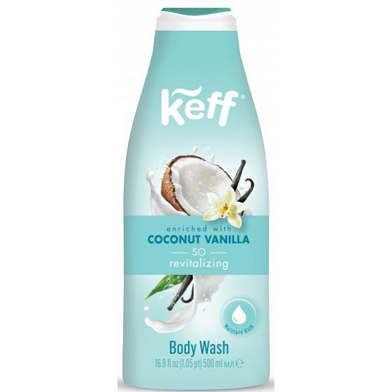 Keff Körperreinigungscreme Vanille & Kokosnuss 500 ml