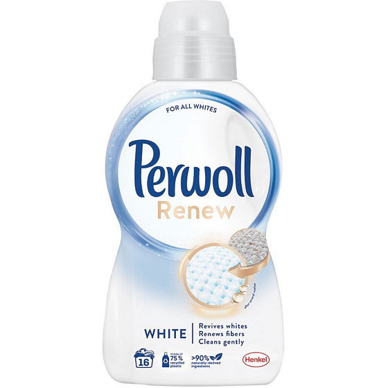 Perwoll Renew White Waschgel für weiße und helle Kleidung 16 Dosen 960 ml