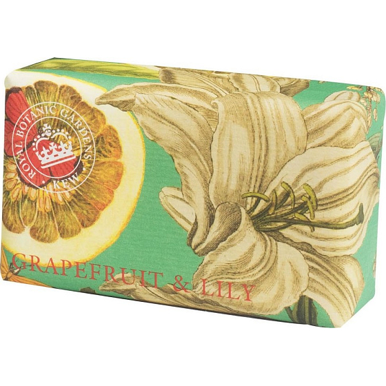 English Soap Grapefruit & Lily - Grapefruit und Lilie natürliche parfümierte Toilettenseife mit Sheabutter 240 g