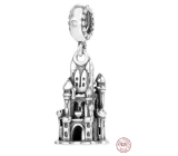 Sterling Silber 925 Disney Cinderella Schloss, Armband Anhänger
