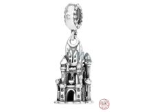 Sterling Silber 925 Disney Cinderella Schloss, Armband Anhänger