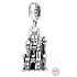Sterling Silber 925 Disney Cinderella Schloss, Armband Anhänger