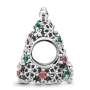 Sterling Silber 925 Glitzernder Weihnachtsbaum Silber, Weihnachtsarmband Perle