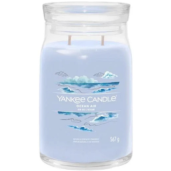 Yankee Candle Ocean Air - Ocean Air Duftkerze Signature großes Glas 2 Dochte 567 g