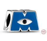 Charme Sterling Silber 925 Disney Monsters Ltd (Pixar), Logo M, Perle auf Armband Film