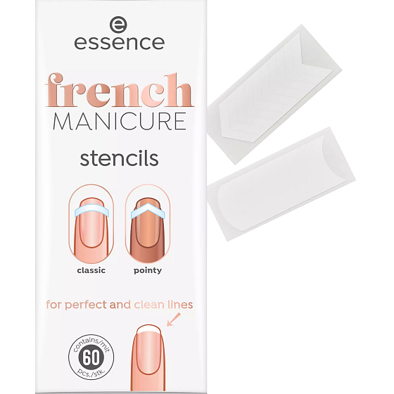 Essence French Manicure Schablonen für die französische Maniküre 60 Stück