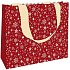 Nekupto Papier Geschenktüte mit Prägung 23 x 18 cm Weihnachtssterne rot