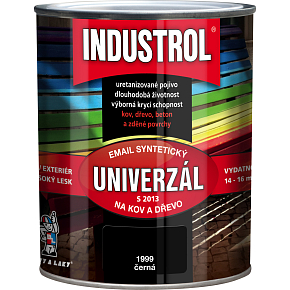 Industrol S2013 univerzál Glanz Deckfarbe für Metall und Holz, 1999 schwarz, 750 ml