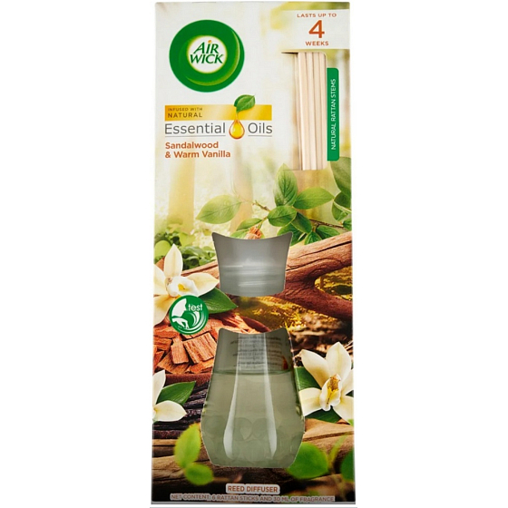 Air Wick Essential Oils Vanille und Sandelholz Duftstäbchen, 30 ml