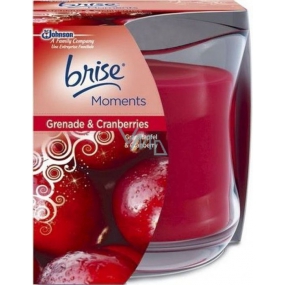 Glade Moments Granatapfel- und Cranberry-Duftkerze in einem Glas, Brenndauer bis zu 30 Stunden 135 g