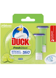 Duck Fresh Discs Limetten-WC-Gel für hygienische Sauberkeit und Frische Ihrer Toilettenfüllung 2x36 ml