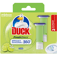 Duck Fresh Discs Limetten-WC-Gel für hygienische Sauberkeit und Frische Ihrer Toilettenfüllung 2x36 ml