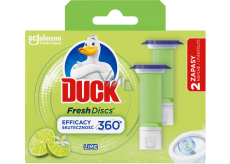 Duck Fresh Discs Limetten-WC-Gel für hygienische Sauberkeit und Frische Ihrer Toilettenfüllung 2x36 ml