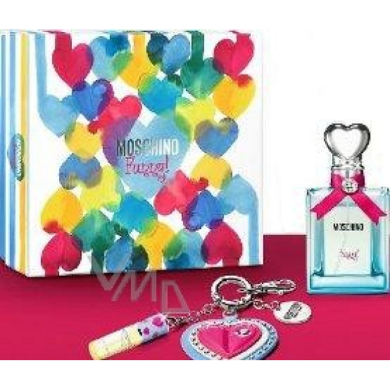 Moschino Lustig! EdT 50 ml Eau de Toilette + Schlüsselanhänger + Roller, Geschenkset