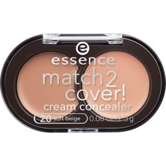 Essence Match 2 Cover Creme Concealer 20 Soft Beige Concealer 2,3 g