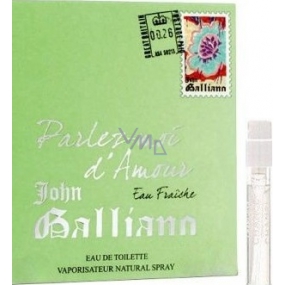John Galliano Parlez-Moi und Amour Eau Fraiche Eau de Toilette für Frauen 1,5 ml mit Spray, Fläschchen