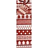 Nekupto Geschenk Papierflaschentasche 33 x 10 x 9 cm Rot, Baum, Schneeflocke, Stern 722 30 WLH