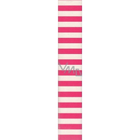 Nekupto Geschenkpapier 70 x 150 cm Klassische weiß-rosa Streifen