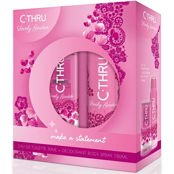 C-Thru Lovely Garden EdT 30 ml Eau de Toilette + 150 ml Deodorant Spray, Geschenkset