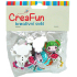 CreaFun Holzknöpfe Mädchen mischen Farben 2,7 x 3 cm 20 Stück