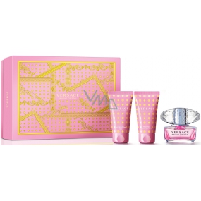 Versace Bright Crystal Eau de Toilette für Frauen 50 ml + Körperlotion 50 ml + Duschgel 50 ml, Geschenkset