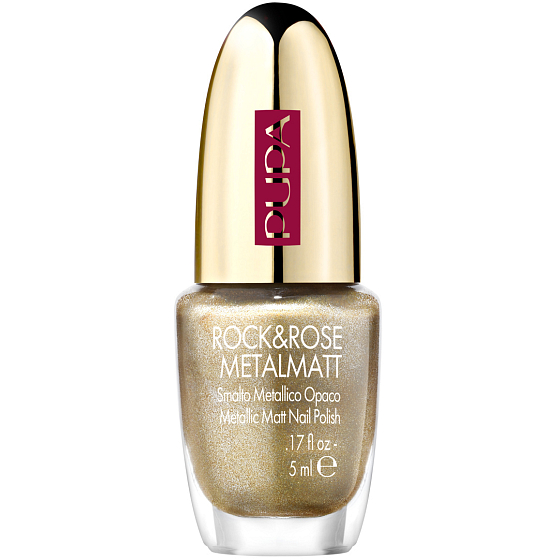Pupa Rock & Rose Metal Matt Metallic Matt Lackeffekt 3D 001 Golden Explosion 5 ml