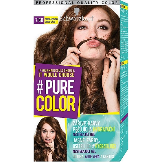 Schwarzkopf Pure Color Haarfarbe 7,60 Kaltbraun 60 ml