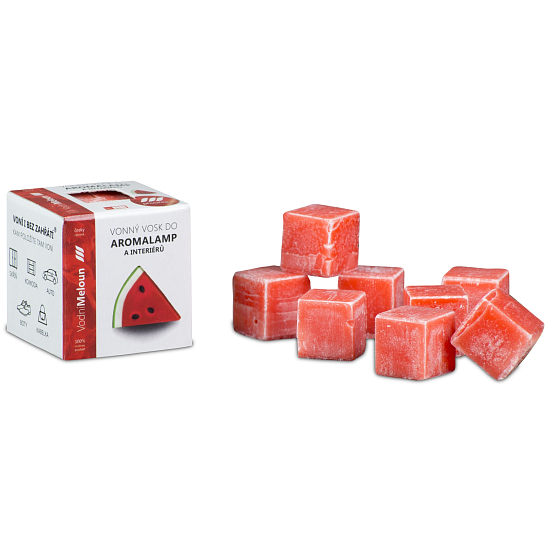 Kozák Wassermelone natürlicher Duftwachs für Aromalampen und Innenräume 8 Würfel 30 g