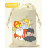 Nekupto Stoffbeutel Nikolaus Nikolaus, Teufel, Engel weiß 220 x 320 mm