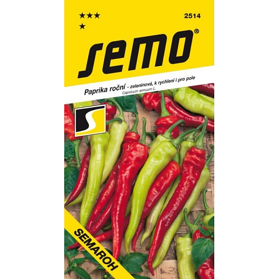 Semo Paprika einjährige Gemüsesorte, für Frühkultur und Freiland Semaroh 0,6 g