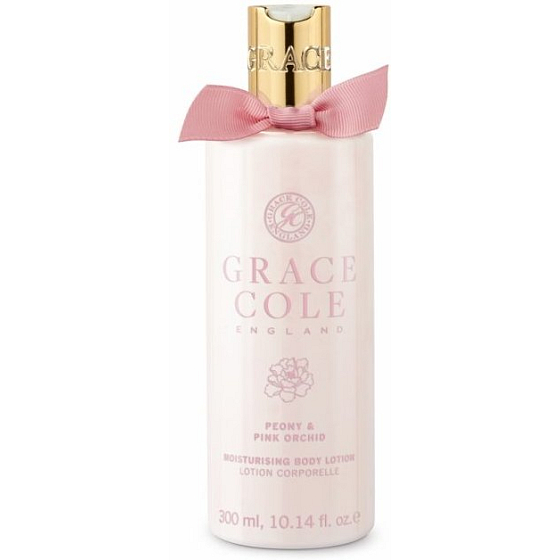 Grace Cole Peony & Pink Orchid feuchtigkeitsspendende Körperlotion 300 ml
