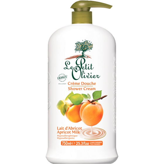 Le Petit Olivier Aprikosen-Milch-Duschcreme 750 ml