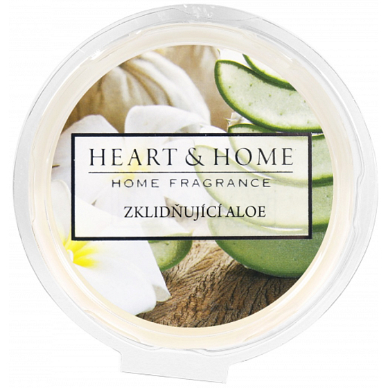 Heart & Home Beruhigendes, natürlich duftendes Aloe-Soja-Wachs 26 g