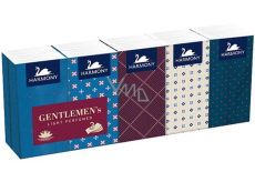 Harmony Gentlemen's Light Parfümierte 3-lagige Papiertaschentücher 10 x 10 Stück