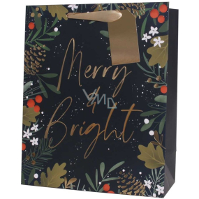 Geschenkpapier Tasche 32 x 12 x 26 cm Weihnachten Merry & Bright