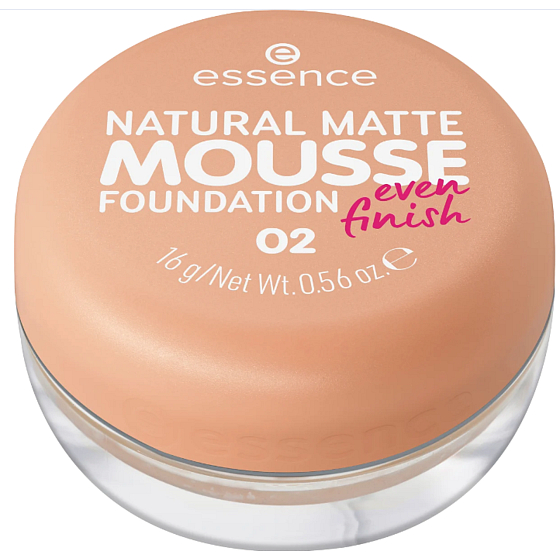 Essence Natural Matte Mousse Foundation 02 Schaum-Makeup 16 g