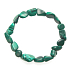 Malachit Armband elastisch gehackter Naturstein 19 cm, Wunschstein