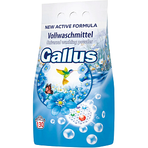 Gallus Waschpulver Universal, 130 Waschladungen, 8,45 kg Gallus Waschpulver Universal, 130 Waschladungen, 8,45 kg