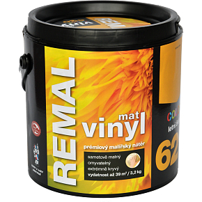 REMAL Vinyl Color mat waschbare Wandfarbe, 620 Sommergelb, 3,2 kg