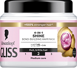 Schwarzkopf Gliss Liquid Silk Haarmaske 4in1 für Glanz der Haare, 400 ml