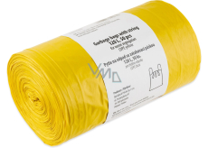 Quickpack gelbe Zugbeutel für Abfälle, 55× 100 cm, 28 µm, 120 l, 50 Stk.