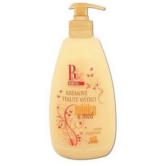 Böhmen Geschenke Honig und Ziegenmilch Cremiger Flüssigseifenspender 500 ml
