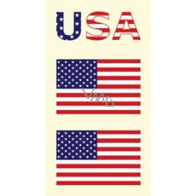 Arch Tattoo Aufkleber für Gesicht und Körper USA, Motiv der amerikanischen Flagge 1